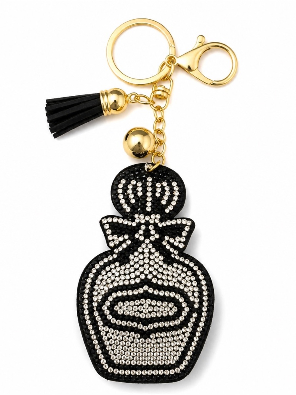 Rhinestone Perfume Keyring bag backpack charm